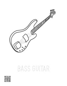 guitar coloring page