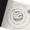 minimalist space themed coloring book