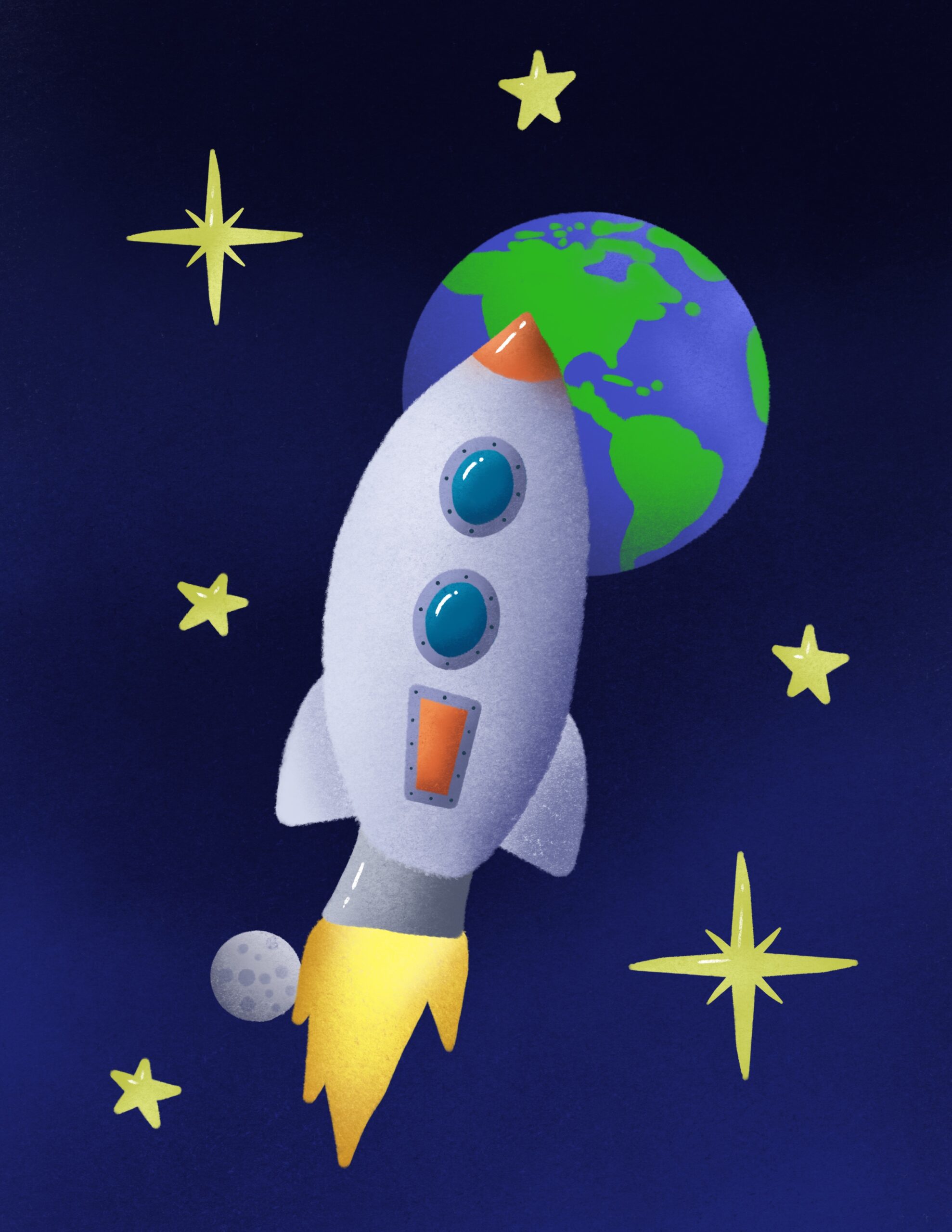 outer space rocket cut and paste worksheets