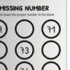 find missing number puzzle book for kids