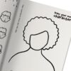 draw character coloring book for kids and teens