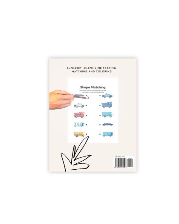 things that go pencil control activity book for kids