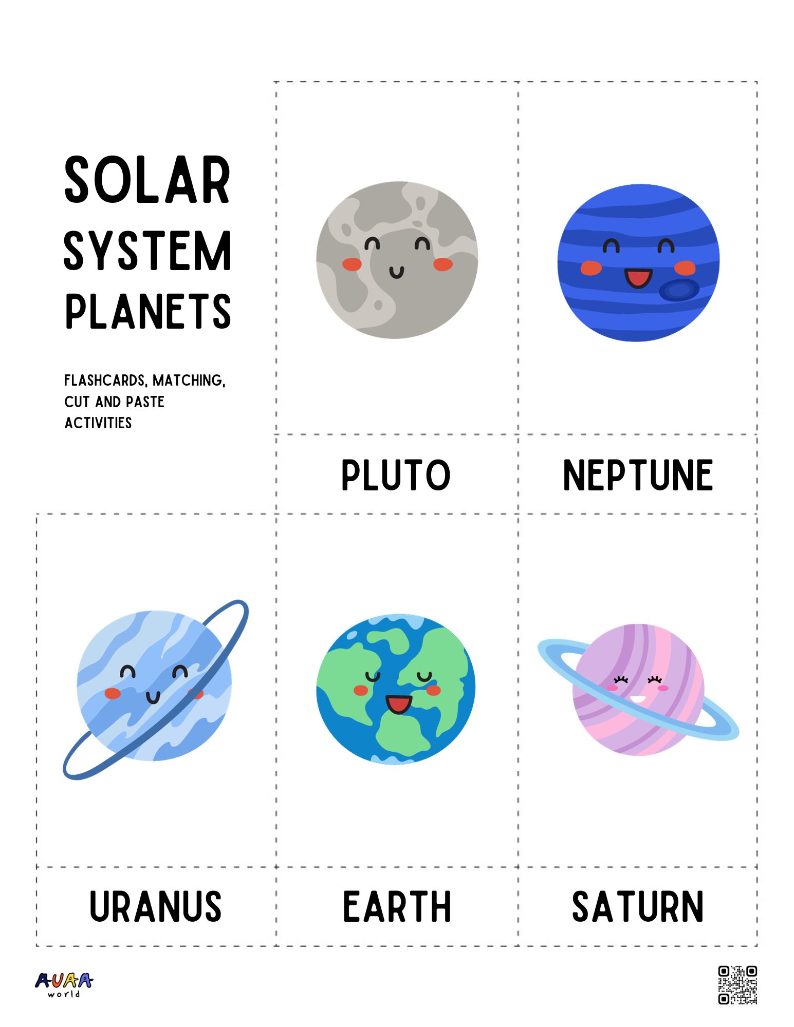 solar system planets flashcards