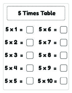 math operations worksheet